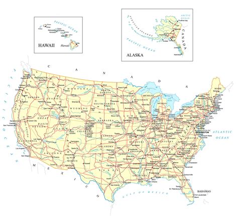 USA Map | Map of the USA | Map of North America