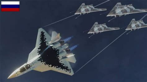 The Su 57 Felon Is Capable Of Controlling Four S 70 Ucavs Up To A