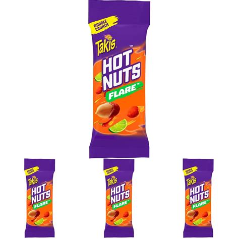 Takis Hot Nuts Flare Double Crunch Peanuts Chili Pepper