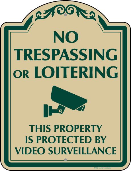 No Trespassing Or Loitering Sign Claim Your 10 Discount