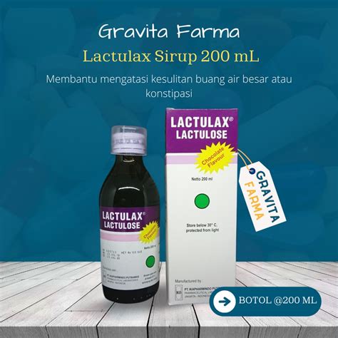 Jual Lactulax Sirup 200 ML Rasa Cokelat Mengatasi Sembelit