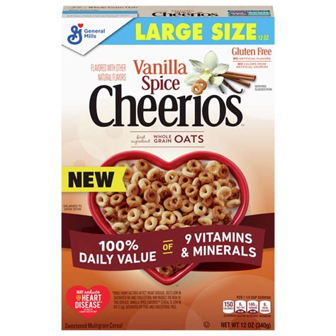 Save On General Mills Cheerios Vanilla Spice Cereal Large Size Gluten