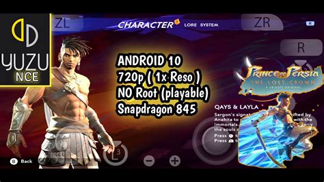 Prince Of Persia The Lost Crown Yuzu Nce Emulator Lancar Youtube