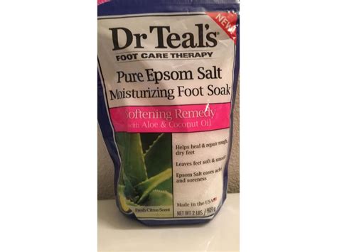 Dr Teal S Foot Care Therapy Pure Epsom Salt Moisturizing Foot Soak 2 Lb Ingredients And Reviews