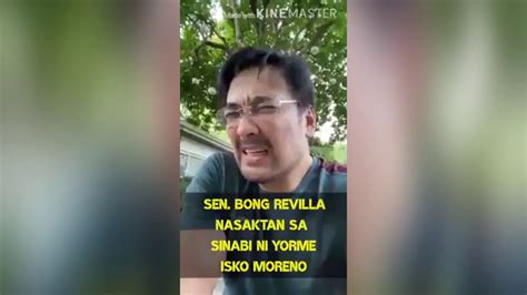 SENATOR BONG REVILLA NASAKTAN SA SINABE NI YORME YouTube