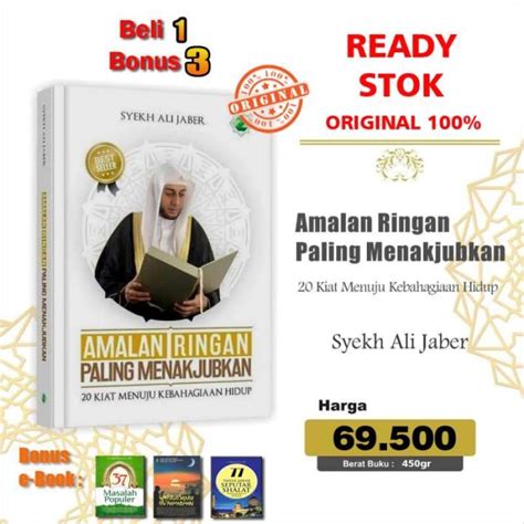 Promo Buku Amalan Ringan Paling Menakjubkan 100 Bonus 3 E Book Diskon