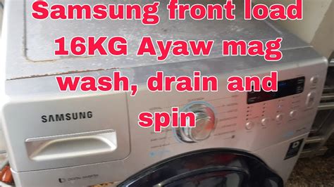 Samsung Front Load Ayaw Mag Wash Spin And Drain Youtube