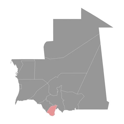 Premium Vector Guidimaka Region Map Administrative Division Of