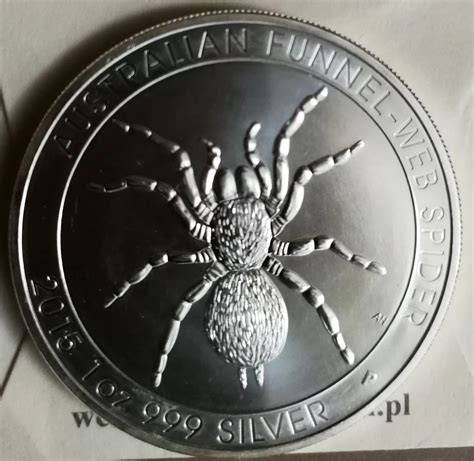 Srebrna moneta Australia 2015 1oz Ptasznik Pająk Warszawa Kup teraz