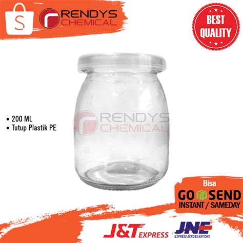 Jual Pudding Jar Glass Ml Ml With Soft Pe Lid Jar Puding Kaca