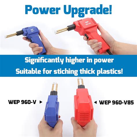 WEP 960 V85 Kit de soldador de plástico de alta potencia con luces