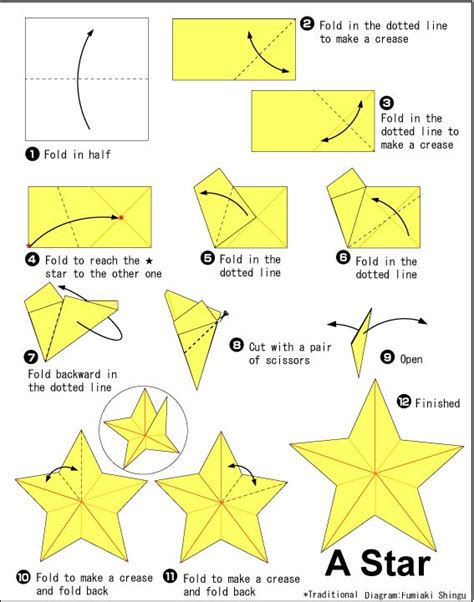 Origami Star Start With Any Size Square Of Midweight Paper We Know