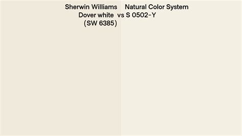 Sherwin Williams Dover White Sw Vs Natural Color System S Y