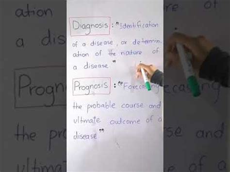 Difference Between Diagnosis And Prognosis Prognosis Diagnosis