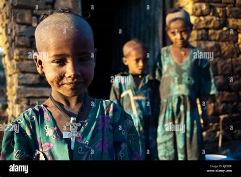 Children belonging to the Agaw people ( Ethiopia Stock Photo - Alamy