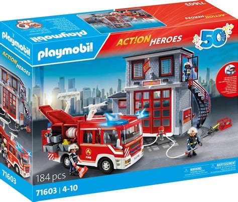 Playmobil Action Heroes 71603 pas cher Megaset de pompiers Spécial 50