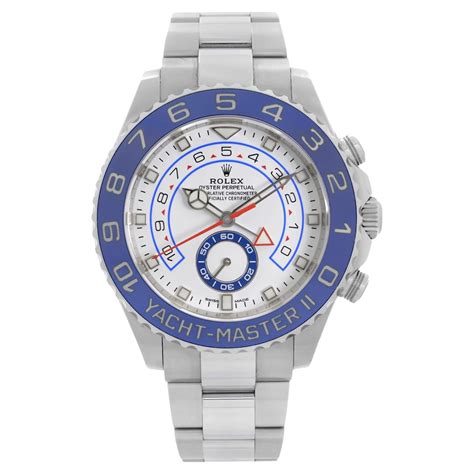 Rolex Yacht Master II Steel Ceramic Chronograph White Dial Men Watch