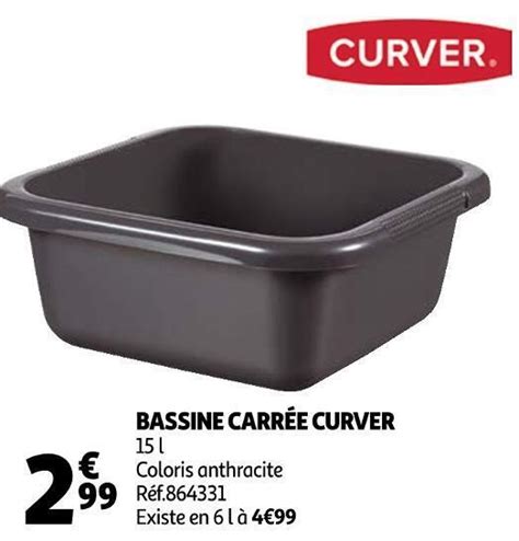 Promo Curver bassine carrée curver chez Auchan