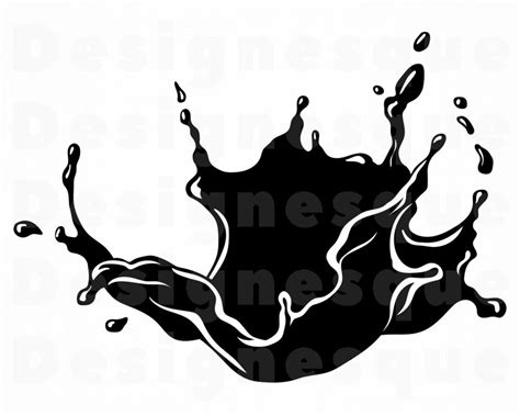 Splash Svg Splat Svg Water Splash Svg Splash Clipart Etsy