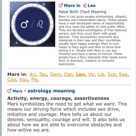 Mars In Leo In 2024 Leo Happy Endings Birth Chart