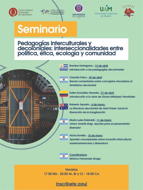 Seminario Pedagogías Interculturales y decoloniales UNQ