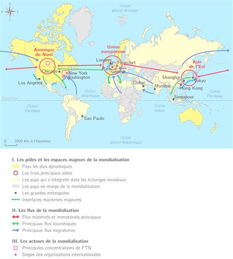 La Mondialisation En Fonctionnement Ts Carte Bilan G Ographie