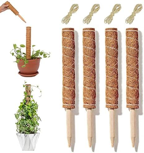 YAUNGEL 4 pièces Tuteurs pour Plantes grimpantes de 41CM Tiges de