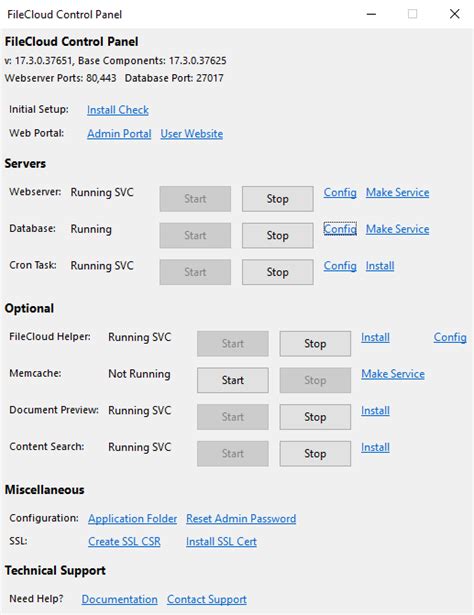 Changing A Default Port Or Web Server Setting Filecloud Docs Server