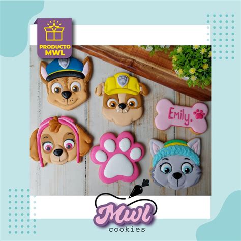 Set De Cortadores De Galletas Paw Patrol Personajes Chase Marshall