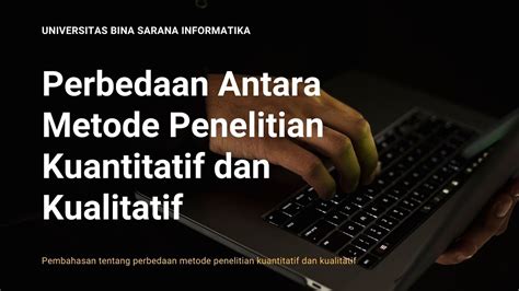 Perbedaan Dan Contoh Metode Penelitian Kuantitatif Dan Kualitatif Youtube