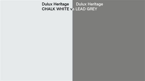 Dulux Heritage Chalk White Vs Lead Grey Side By Side Comparison