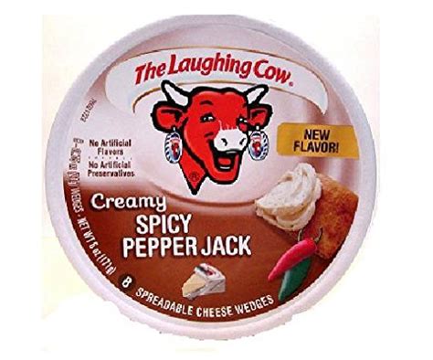 The Laughing Cow Spreadable Cheese Wedges 6oz Round Creamy Spicy