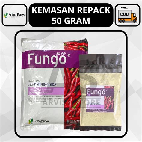 Jual Fungisida Fungo Wp Kemasan Repack Gram Bahan Aktif Mancozeb