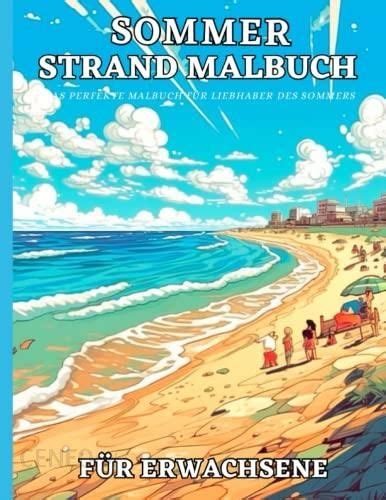 Sommer Strand Malbuch für Erwachsene Sommer landschaften Tropische