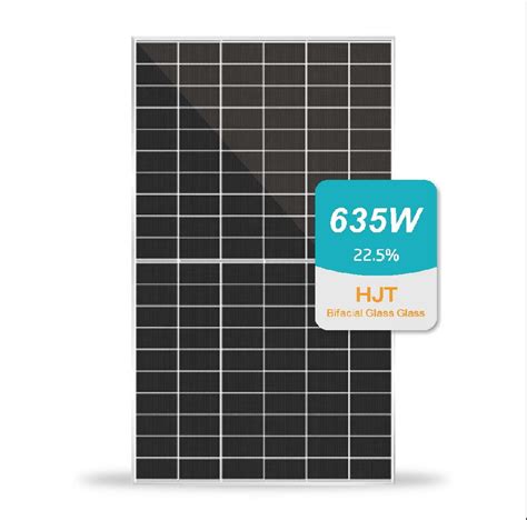 Hjt Bifacial Double Glass W Wp W Watt Photovoltaic Solar