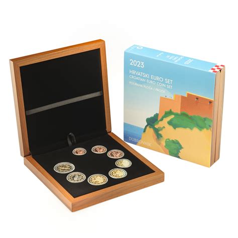 The first Croatian official set of euro coins 2023 in Proof quality ...