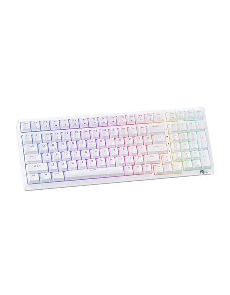 Rk Royal Kludge Rk Tri Mode Rgb Mechanical Keyboard White Red