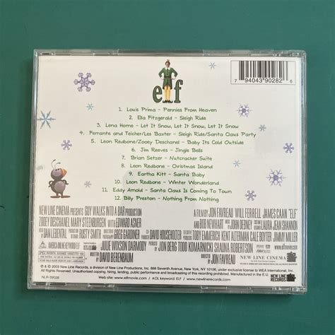 Elf Original Motion Picture Soundtrack Cd New Line Records 2003