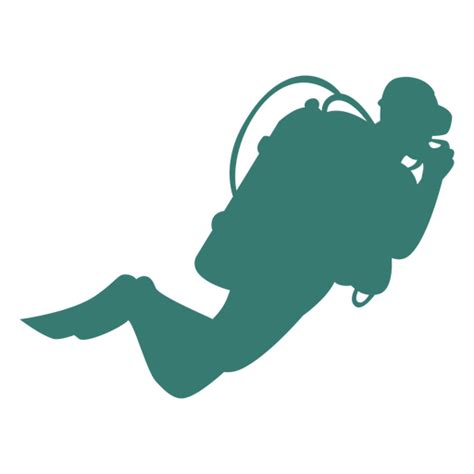 Underwater Diver Silhouette Png And Svg Design For T Shirts