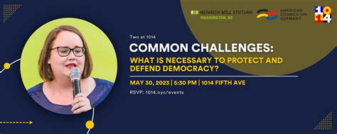 Two At 1014 Common Challenges What Is Necessary To Protect And Defend Democracy — 1014