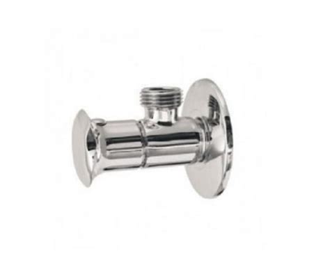 Round Wall Mounted Chrome Finish Brass Angle Cock At Best Price In