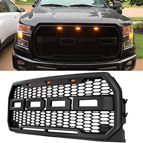 Buy Vz4x4 Black Front Grill For Ford F150 Raptor 2015 2016 2017 Including Xl Xlt Lariat King