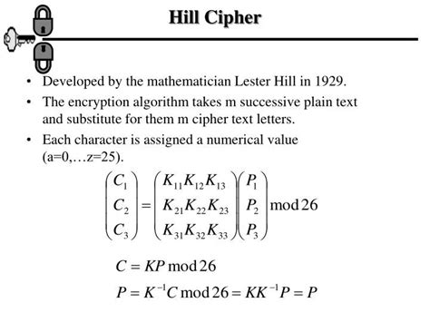 Ppt Hill Cipher Powerpoint Presentation Id548808