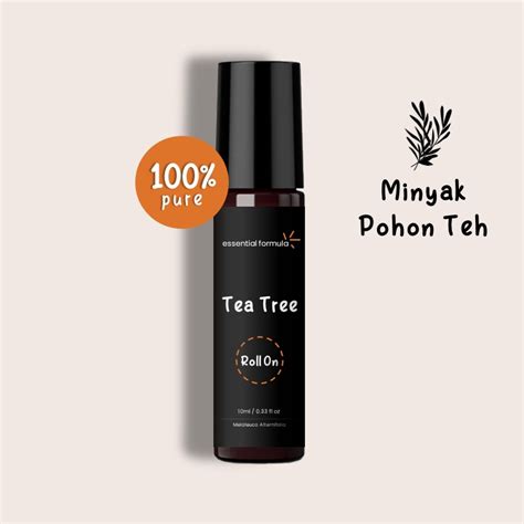 Jual 10ml Organic Tea Tree Essential Oil Roll On Pohon Teh Murni 100