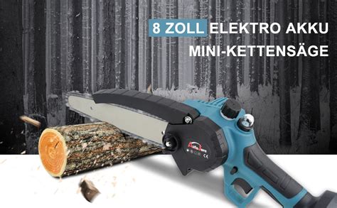 8 zoll Mini Elektro Säge Elektro Akku Kettensäge 24V Batterie