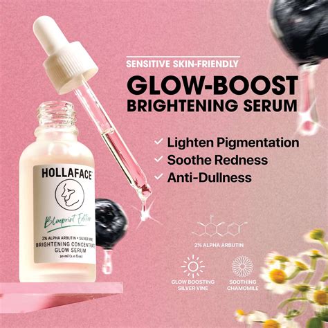 Brightening Concentrate Glow Serum Blueprint Edition Hollaface