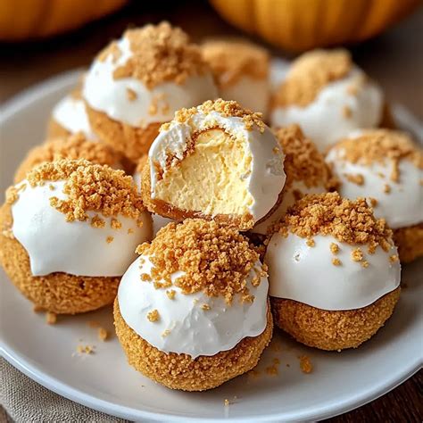 No Bake Pumpkin Cheesecake Balls Easy Fall Dessert Recipe Recipe In