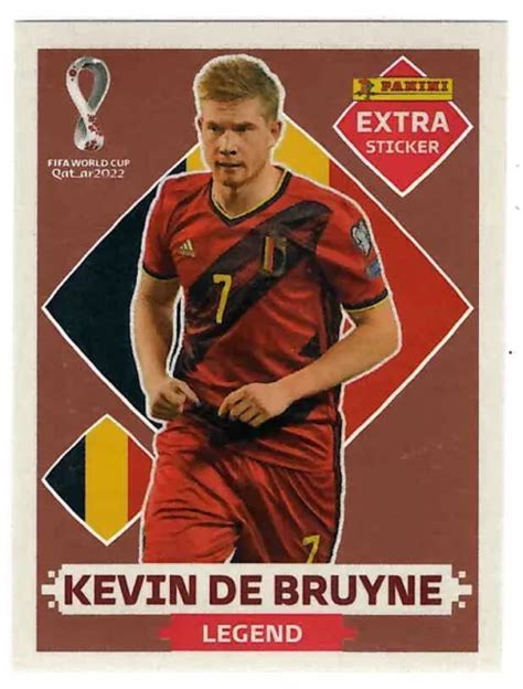 PANINI QATAR WORLD Cup Extra Adesivo 2022 Legend Kevin De Bruyne Bronzo