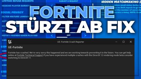 Fortnite STÜRZT AB oder CRASH beheben YouTube