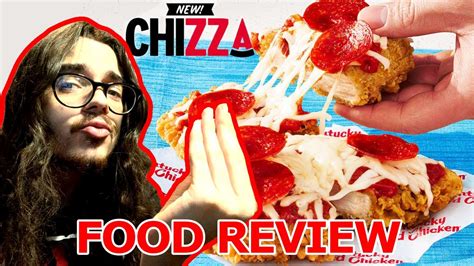 Food Review A REAL Italian Reviews KFCs CHICKEN PIZZA Chizza YouTube